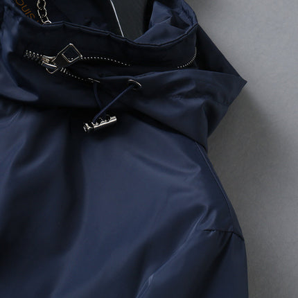 LV NAVY BLUE MONOGRAM HOODED JACKET 238985