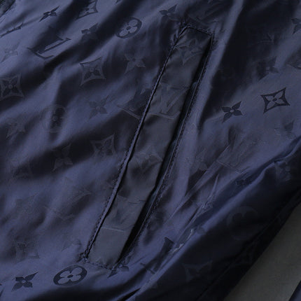 LV NAVY BLUE MONOGRAM HOODED JACKET 238985