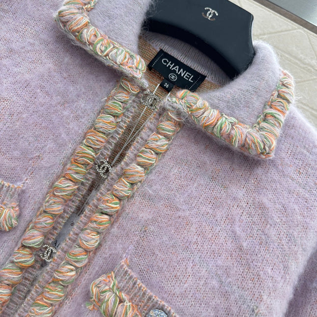 CHANEL 25S CABLE-TRIM CARDIGAN STYLE 116