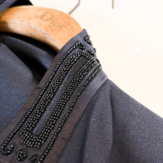 HERMES 25S SEQUIN-EMBROIDERED KNIT CAPE 319