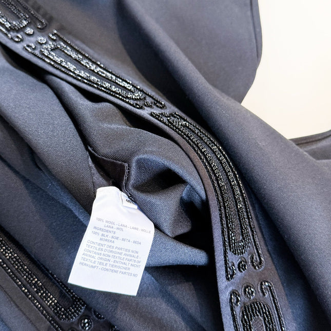 HERMES 25S SEQUIN-EMBROIDERED KNIT CAPE 319