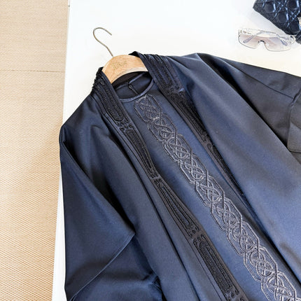 HERMES 25S SEQUIN-EMBROIDERED KNIT CAPE 319