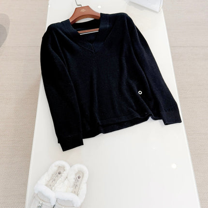 HERMES 25S V-NECK PULLOVER SWEATER 307