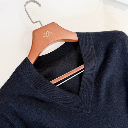 HERMES 25S V-NECK PULLOVER SWEATER 307