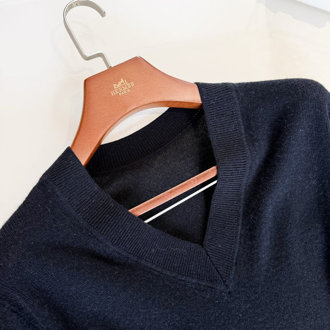 HERMES 25S V-NECK PULLOVER SWEATER 307