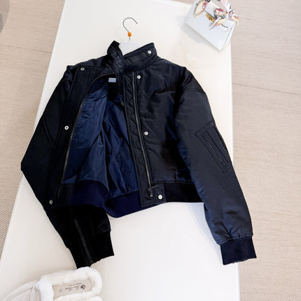 HERMES 25S QUILTED WINDJACKET WITH STAND COLLAR 308