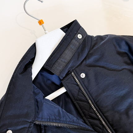 HERMES 25S QUILTED WINDJACKET WITH STAND COLLAR 308