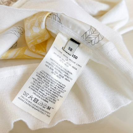 HERMES 25S RUCHED-COLLAR KNIT SWEATER 311