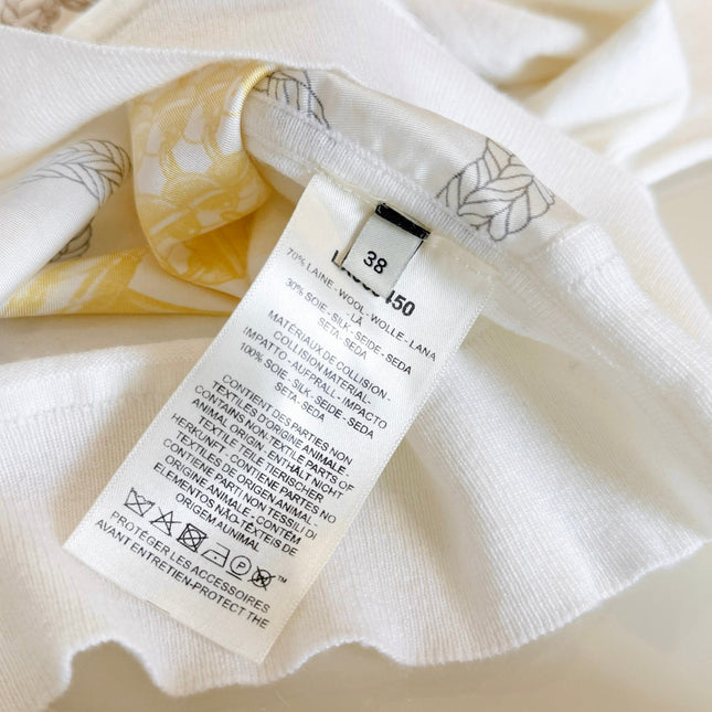 HERMES 25S RUCHED-COLLAR KNIT SWEATER 311