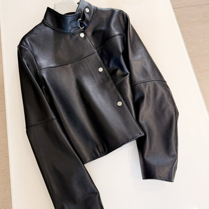 HERMES 25S STAND-COLLAR SHEEPSKIN JACKET 312