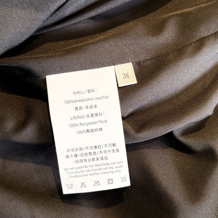 HERMES 25S STAND-COLLAR SHEEPSKIN JACKET 312