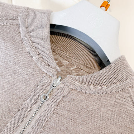 HERMES 25S ZIP-UP KNIT SWEATER 265