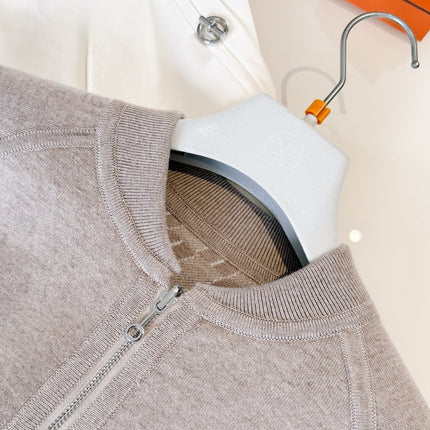 HERMES 25S ZIP-UP KNIT SWEATER 265