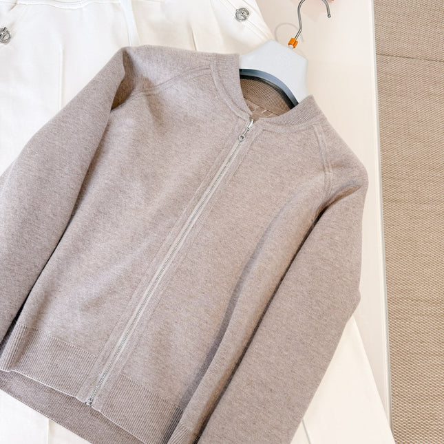 HERMES 25S ZIP-UP KNIT SWEATER 265