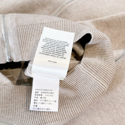 HERMES 25S ZIP-UP KNIT SWEATER 265