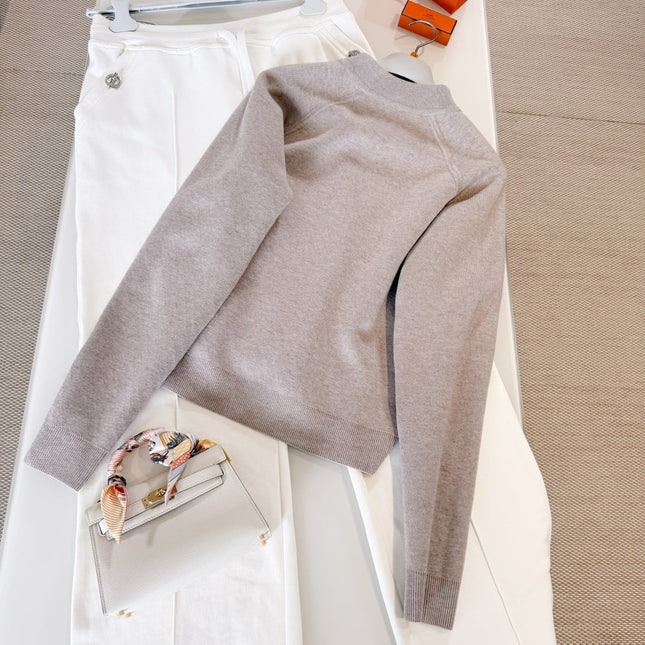 HERMES 25S ZIP-UP KNIT SWEATER 265