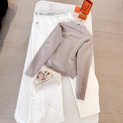 HERMES 25S ZIP-UP KNIT SWEATER 265