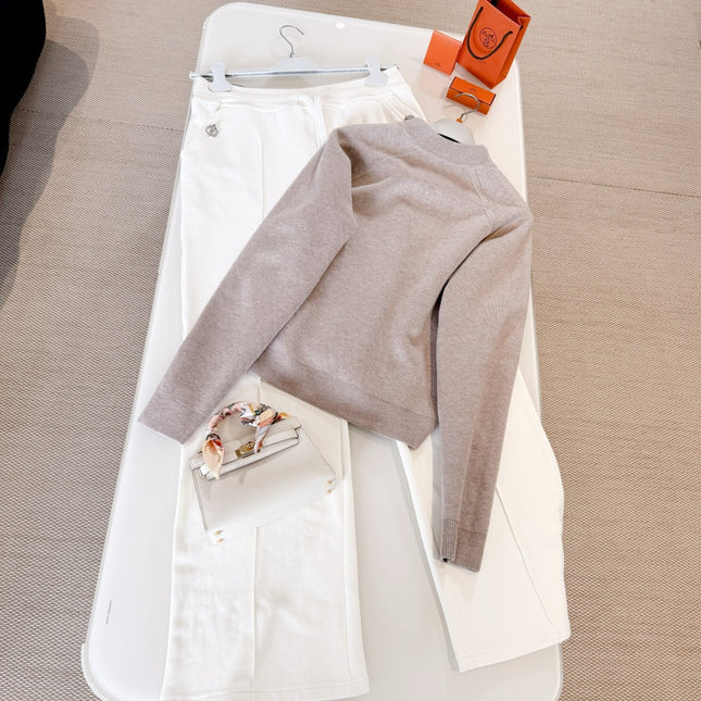 HERMES 25S ZIP-UP KNIT SWEATER 265