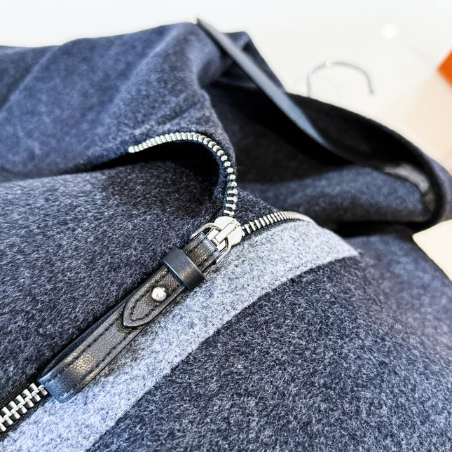 HERMES 25S MID-LENGTH KNIT COAT 266