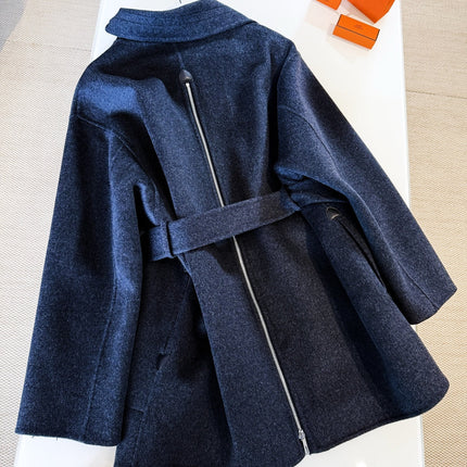HERMES 25S MID-LENGTH KNIT COAT 266