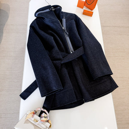 HERMES 25S MID-LENGTH KNIT COAT 266