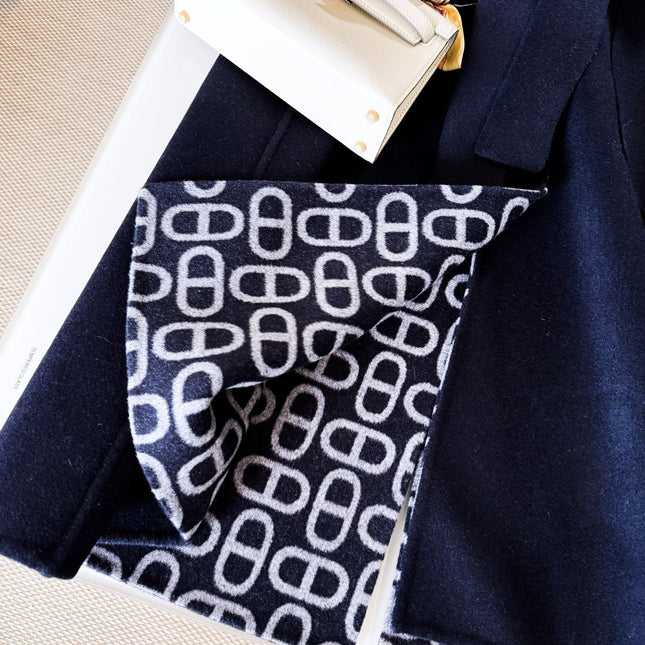 HERMES 25S BELTED CASHMERE PEACOAT 269