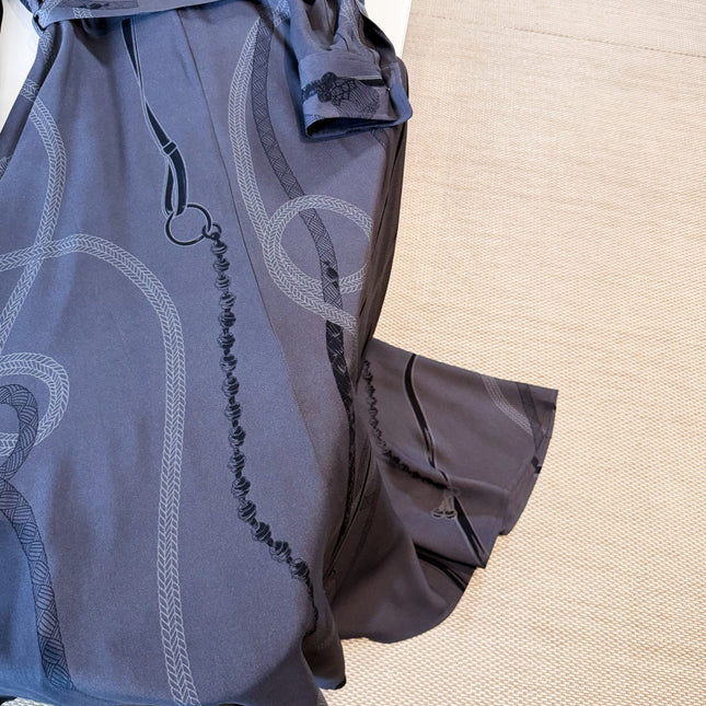 HERMES 25S LONG SILK DRESS 260