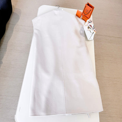 HERMES 25S REVERSIBLE SLEEVELESS COAT 258