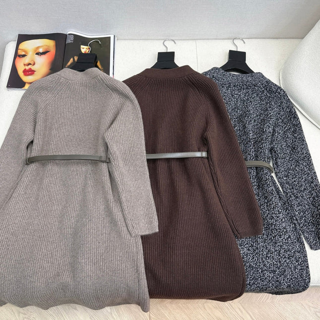 HERMES 25S LONG KNITTED CARDIGAN 082