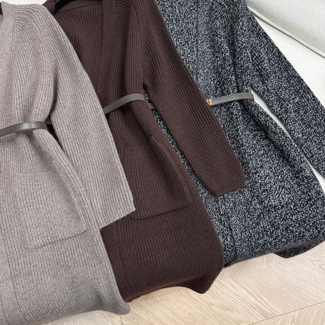 HERMES 25S LONG KNITTED CARDIGAN 080