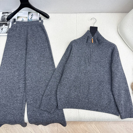 HERMES 25S STRAIGHT-CUT WOOL SUIT 010