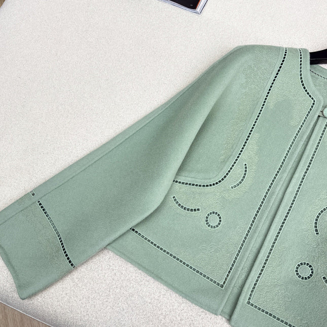 HERMES 25S SHORT CASHMERE COAT 192