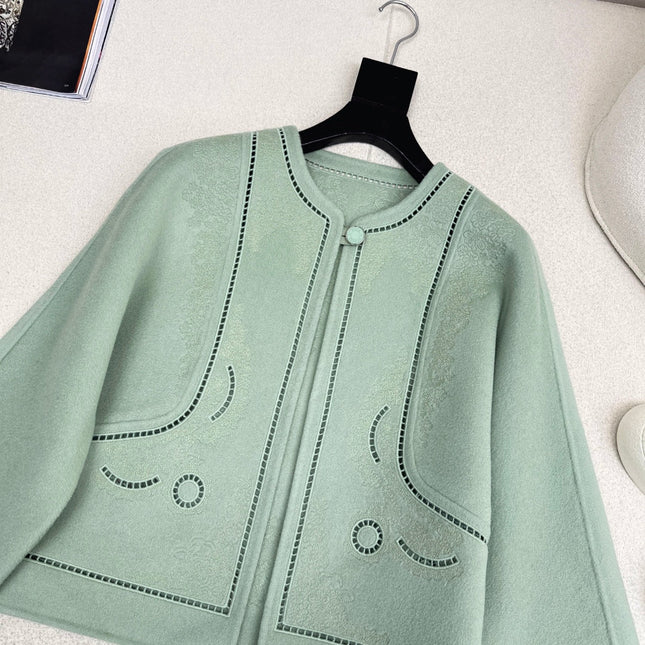 HERMES 25S SHORT CASHMERE COAT 192