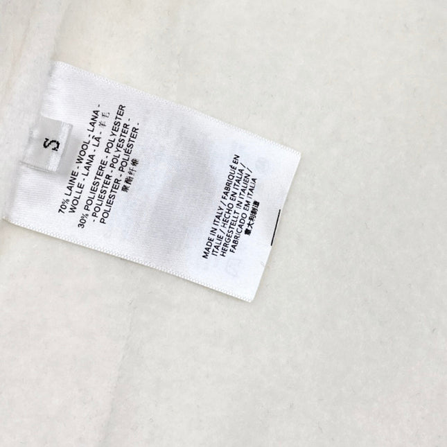 HERMES 25S DOUBLE-FACED WOOL STAND-COLLAR COAT 188