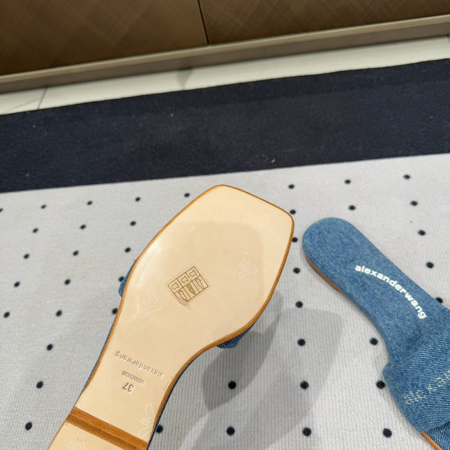 VY POOL SANDAL IN CERULEAN BLUE DENIM