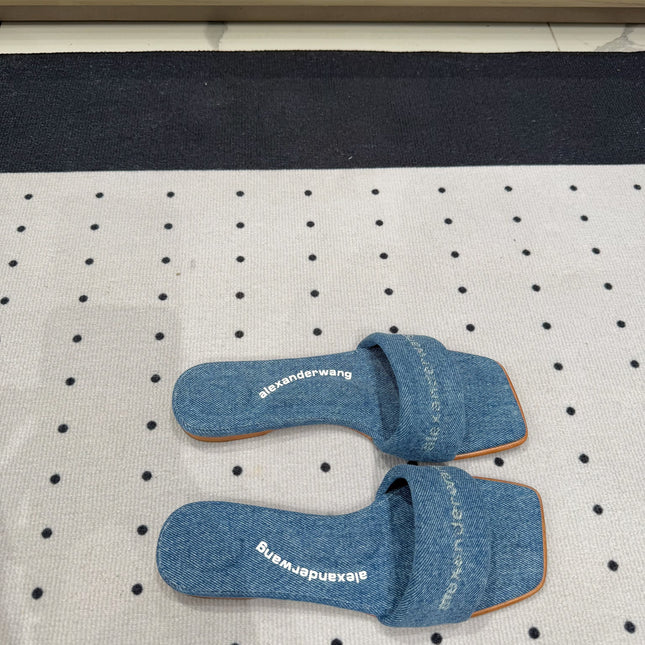 VY POOL SANDAL IN CERULEAN BLUE DENIM