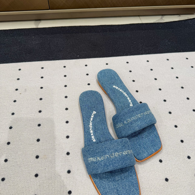 VY POOL SANDAL IN CERULEAN BLUE DENIM