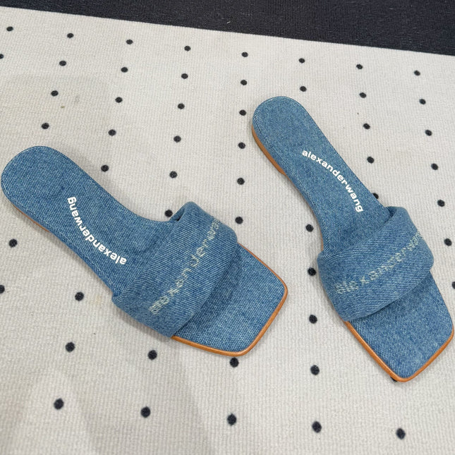 VY POOL SANDAL IN CERULEAN BLUE DENIM