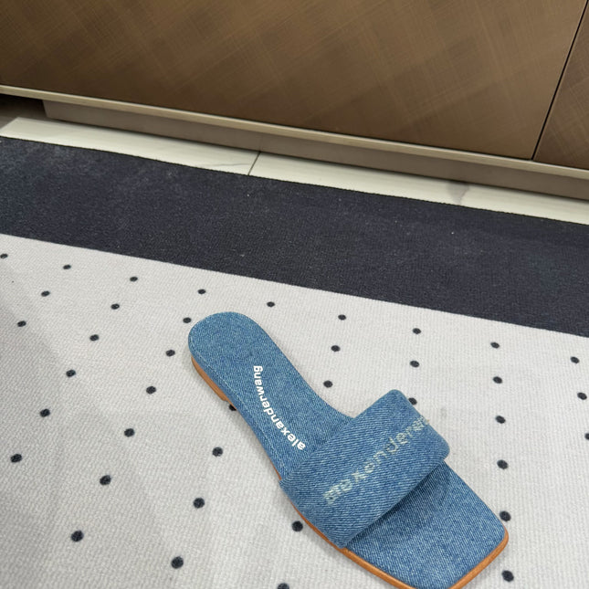 VY POOL SANDAL IN CERULEAN BLUE DENIM