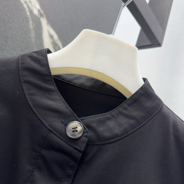 Loewe 25 Shirt Dress Black Cotton