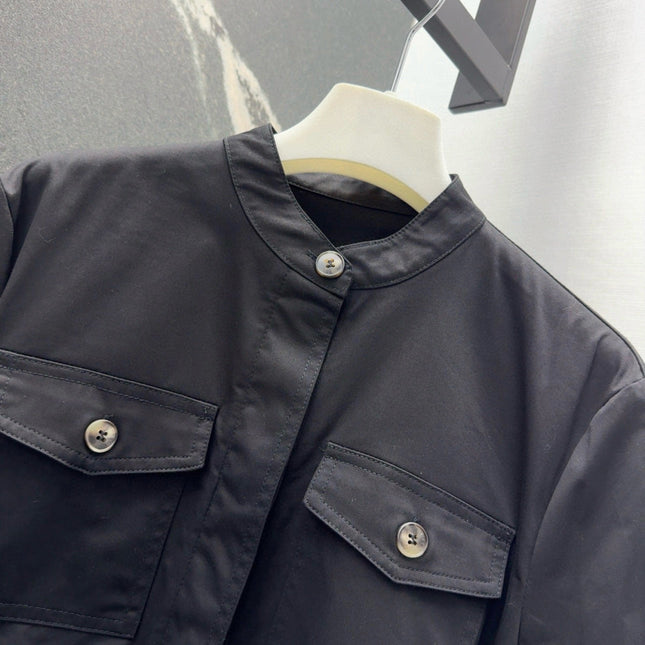 Loewe 25 Shirt Dress Black Cotton