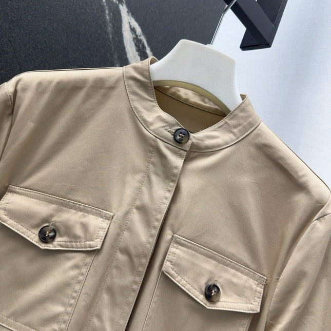 Loewe 25 Shirt Dress Beige Cotton