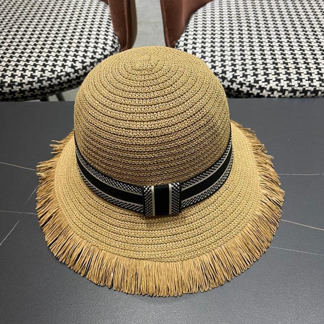 BUCKET HAT IN BEIGE RAFFIA 653605