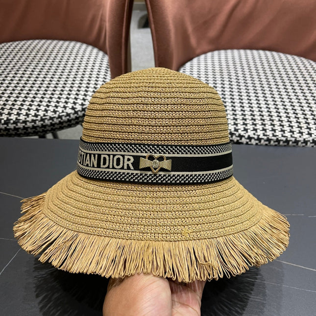 BUCKET HAT IN BEIGE RAFFIA 653605