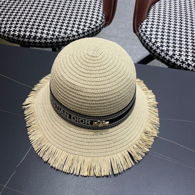 BUCKET HAT IN BEIGE RAFFIA 653607