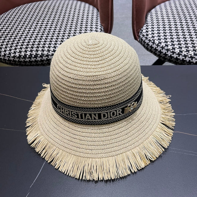 BUCKET HAT IN BEIGE RAFFIA 653607
