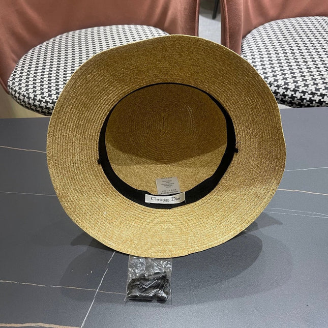 BUCKET HAT IN BEIGE RAFFIA MIX PEARL 653619