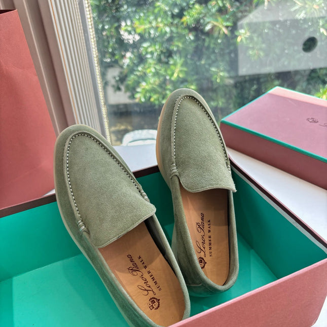 LP LOAFERS 25S IN OLIVE GRAY CASHMERE