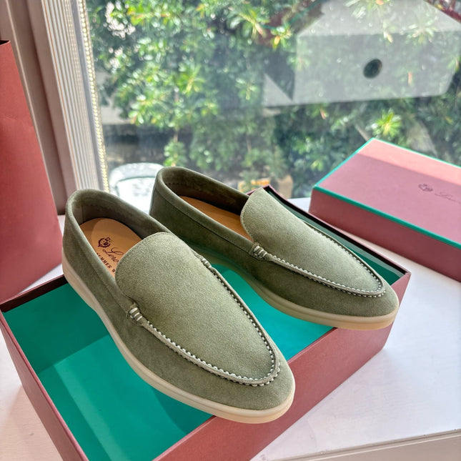 LP LOAFERS 25S IN OLIVE GRAY CASHMERE