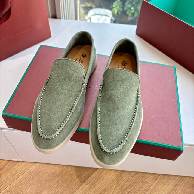 LP LOAFERS 25S IN OLIVE GRAY CASHMERE